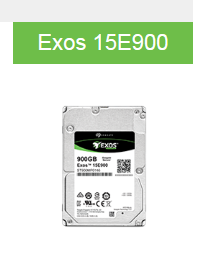 Exos 15E900 前身为 Enterprise Performance 15K HDD v6
完美适用于
 关键任务服务器存储 

容量
900GB、600GB、300GB

接口
SAS

最高持续数据传输率
高达 300MB/秒